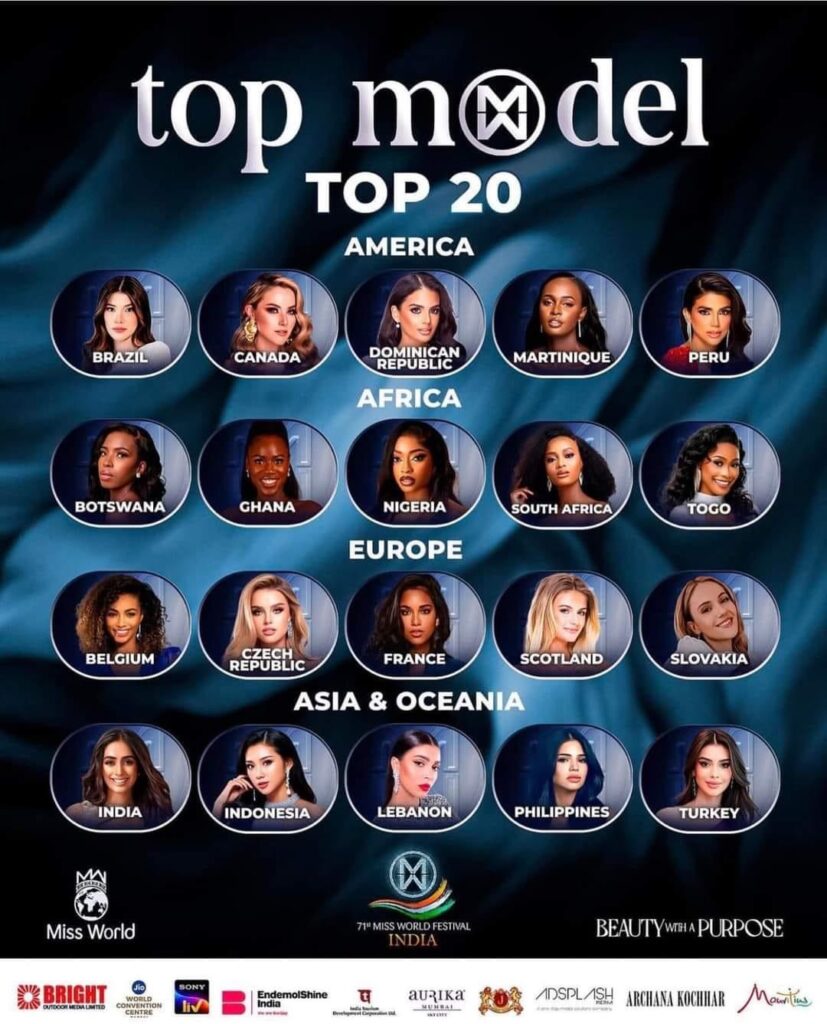 Miss World 2023: Chimène Moladja Finally Succeeds in One of the Challenges 1 Top model miss monde 2023 1 Miss World 2023: Chimène Moladja Finally Succeeds in One of the Challenges