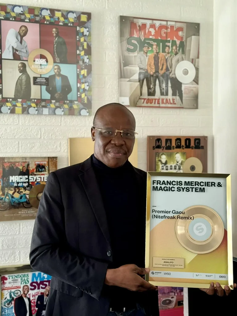 Magic System: Their hit "1er Gaou" now certified Gold 1 Asalfo et disque dor 1 Magic System: Their hit "1er Gaou" now certified Gold