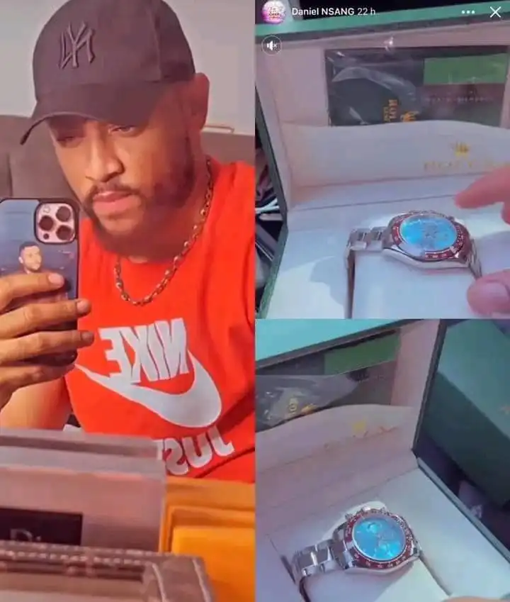 Daniel Nsang: Cameroonian Actor Buys Watch Worth Over 50 Million FCFA 1 Capture decran Daniel Nsang 1 Daniel Nsang: Cameroonian Actor Buys Watch Worth Over 50 Million FCFA