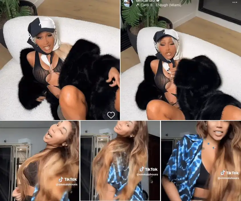 Cardi B: American Singer Honors Emma Lohoues 1 Capture decran Emma Lohoues sur story de Cardi B 1 Cardi B: American Singer Honors Emma Lohoues