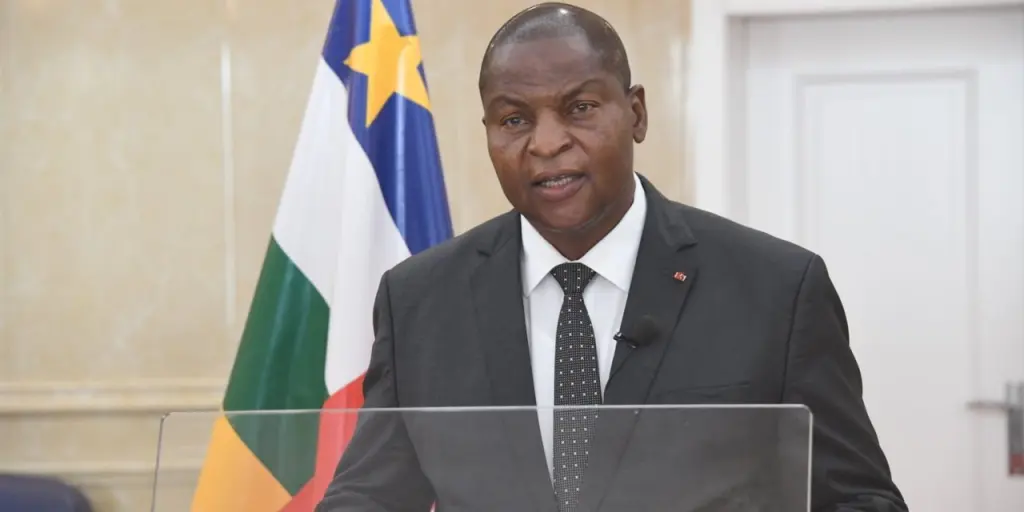Le prÃ©sident de la RÃ©publique centrafricaine, Faustin-Archange TouadÃ©ra