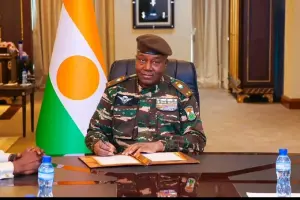 Abdourahamane Tchiani, also known as Omar Tiani. A general in the Nigerien army and head of the presidential guard, he established the National Council for the Safeguard of the Homeland (CNSP) after overthrowing Niger’s president Mohamed Bazoum on July 26, 2023, and declared himself head of state.