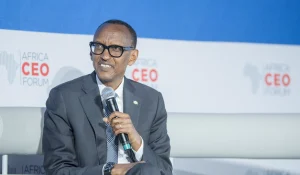 Le prÃ©sident rwandais, Paul Kagame. Africa CEO Forum 2024.
