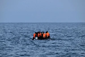 Undocumented migrants at sea.