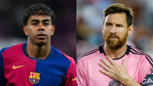Lamine Yamal and Lionel Messi