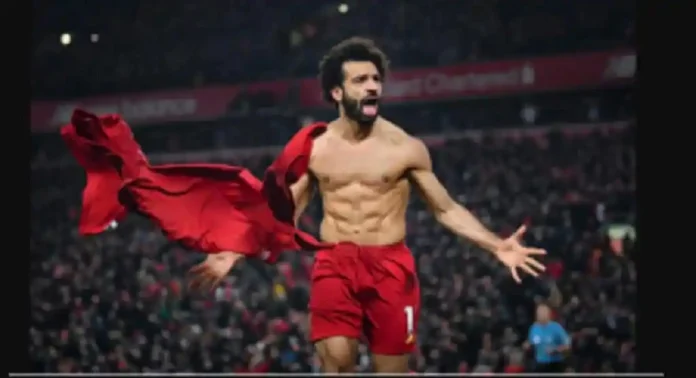 Mohamed-Salah-célèbre-son-but-lors-d_un-match-de-Liverpool Mohamed Salah célèbre son but lors d'un match de Liverpool