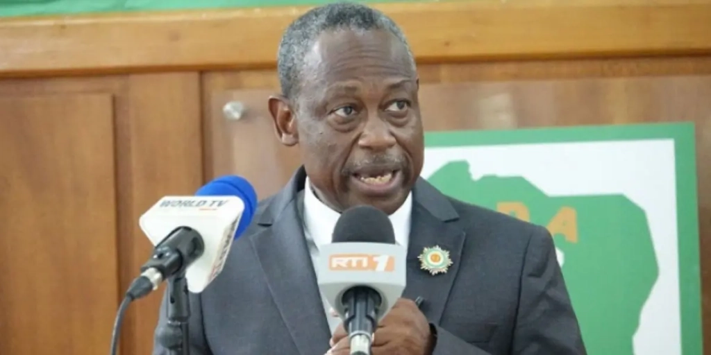 The spokesperson for the Democratic Party of Ivory Coast (PDCI-RDA), Brédoumy Soumaïla.