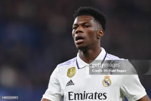 Le milieu de terrain du Real Madrid Aurélien Tchouaméni