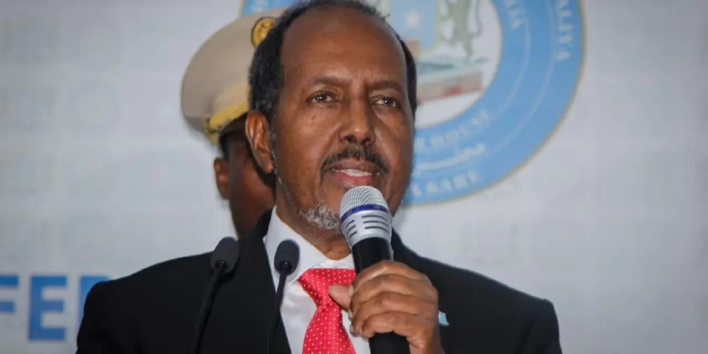 Le président Hassan Cheikh Mohamoud