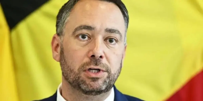 Maxime Prévot Le vice-Premier ministre et ministre belge des Affaires étrangères, Maxime Prévot