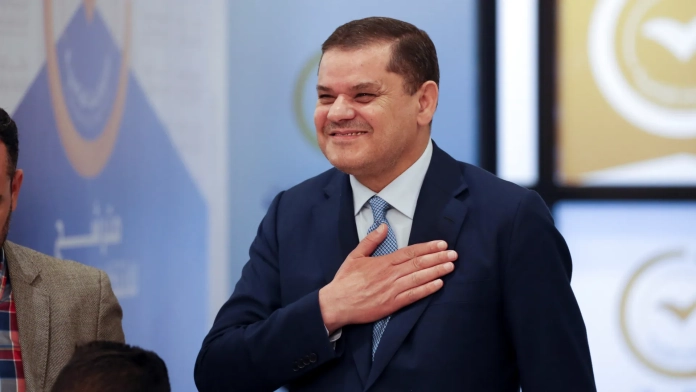 Abdul-Hamid Dbeibah Le Premier ministre libyen Abdul-Hamed Dbeibah