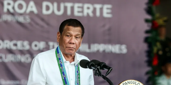 Rodrigo Duterte L’ancien président philippin Rodrigo Duterte
