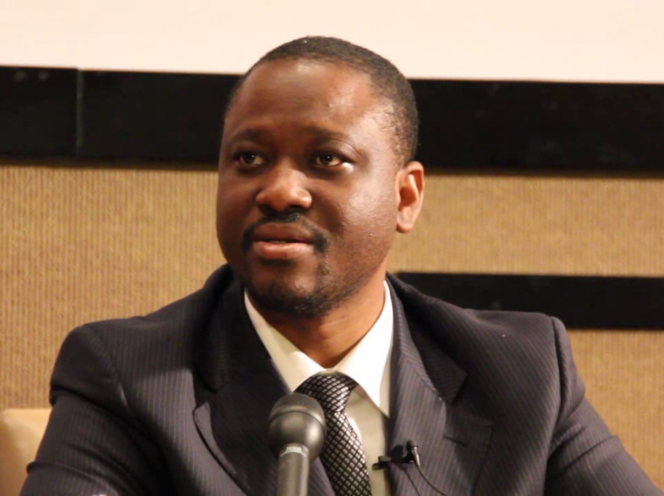 Guillaume Soro during a press conference in January 2011