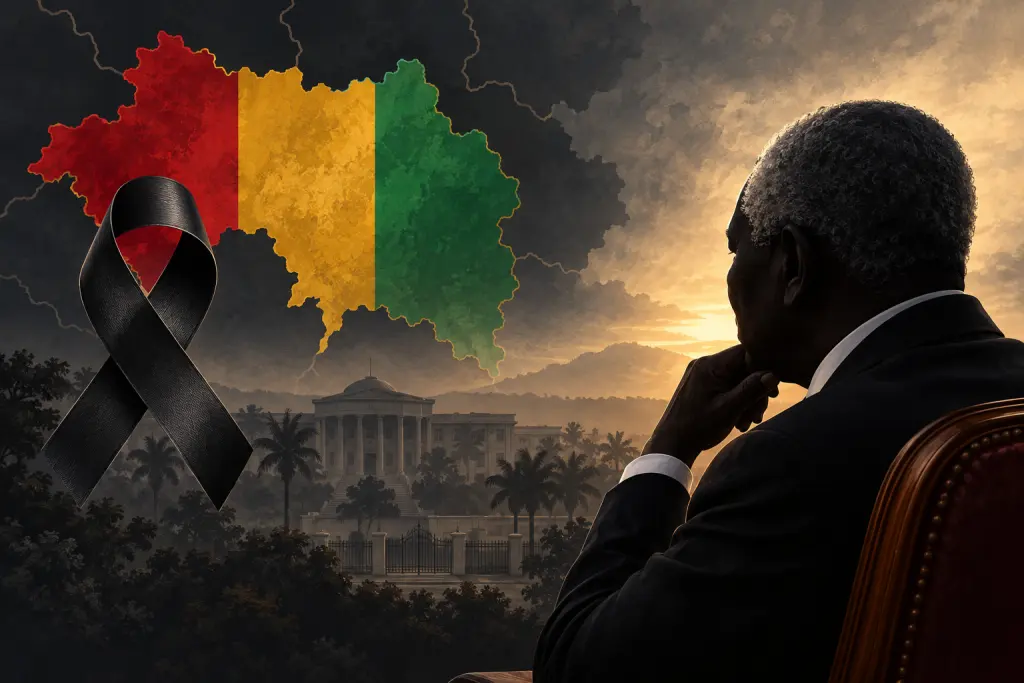 Editorial illustration in tribute to former Guinean Prime Minister Sidya Touré