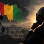 Editorial illustration in tribute to former Guinean Prime Minister Sidya Touré