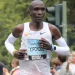 Eliud Kipchoge during the Berlin Marathon in September 2022