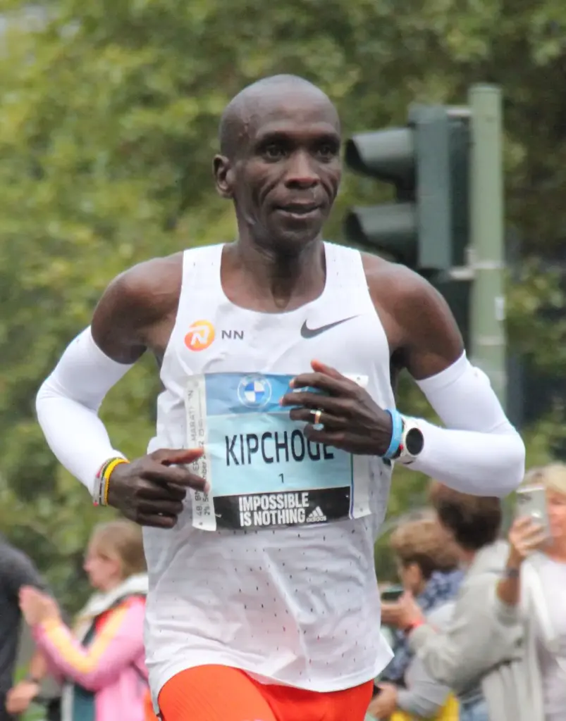 Eliud Kipchoge during the Berlin Marathon in September 2022