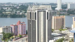 Building of the BCEAO agency in Abidjan, photographed in 2016