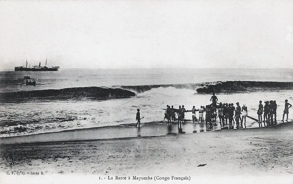 Archive view of the coast of Mayumba in Gabon