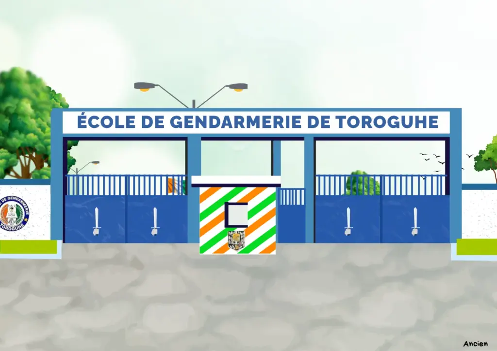 Illustration of the Gendarmerie School of Toroguhé in Côte d’Ivoire