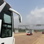 Border post between Côte d’Ivoire and Ghana