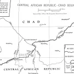 Map of the border between Chad and the Central African Republic