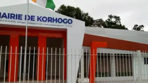 Facade of the Korhogo Town Hall in Côte d’Ivoire