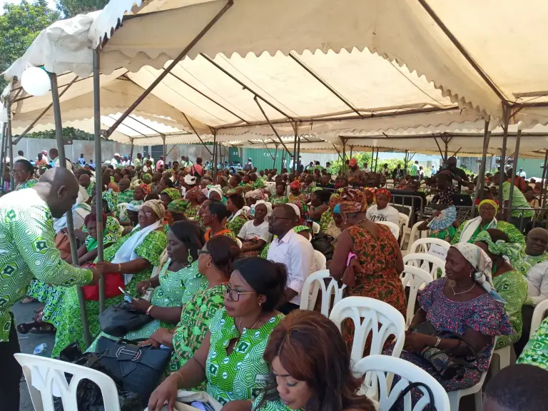 PDCI-RDA activists gathered in Abidjan in April 2019