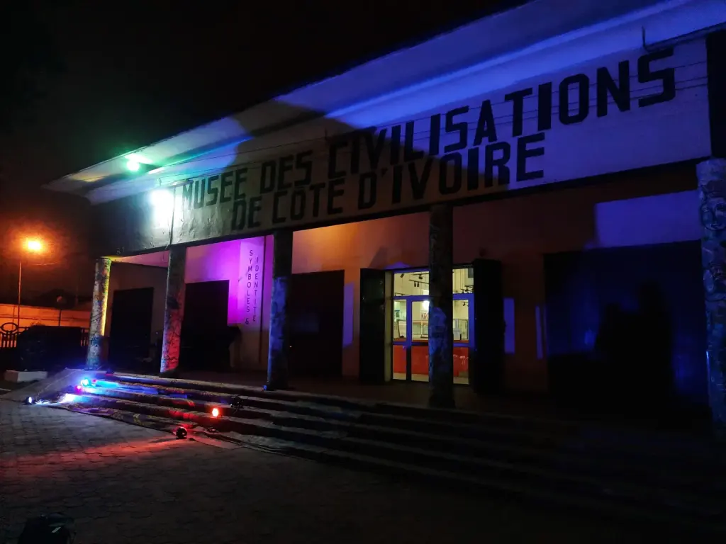 Entrance of the Museum of Civilizations of Côte d’Ivoire in Abidjan, archive photo from May 2024