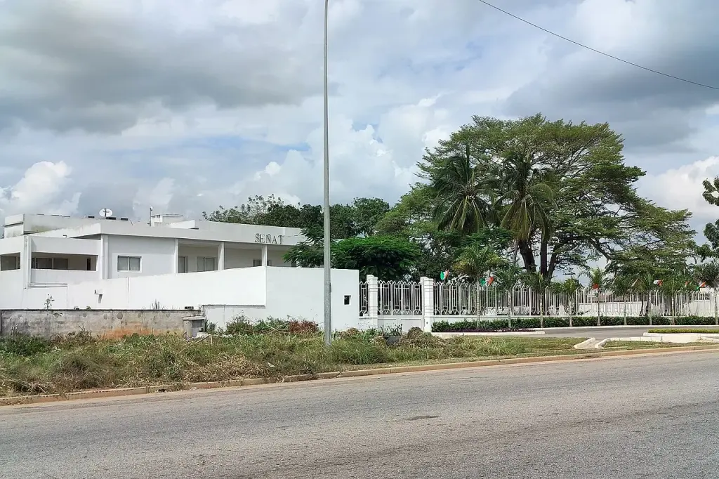 View of the seat of the Senate of Côte d’Ivoire in Yamoussoukro