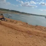 View of the Galana River in Shakahola, Kenya
