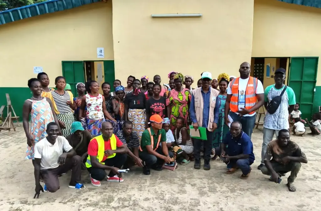 Beneficiaries of cassava processing sites in N’Zi