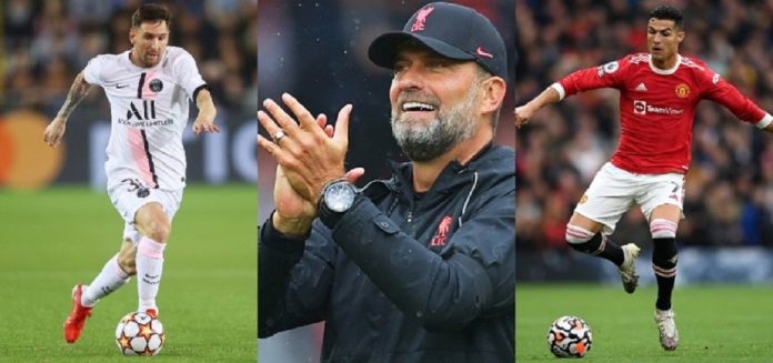 Jurgen Klopp tranche entre Lionel Messi et Cristiano Ronaldo