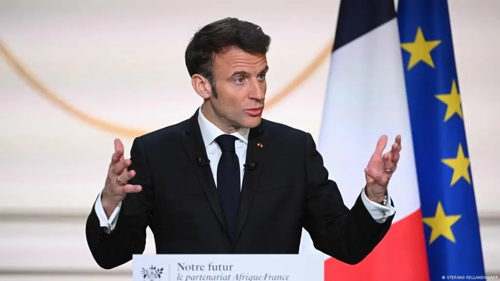 Le président de la France, Emmanuel Macron