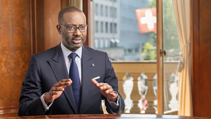 Le président du PDCI, Tidjane Thiam