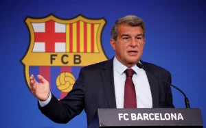 Joan Laporta, prÃ©sident du FC Barcelone