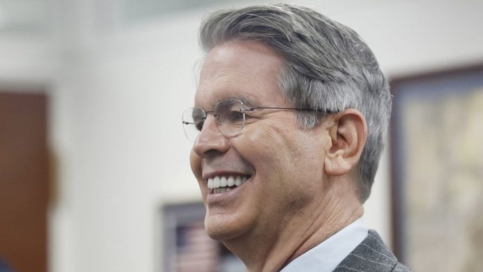 Le secrétaire américain au Trésor, Scott Bessent