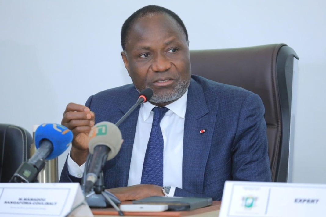Le ministre des Mines, du Pétrole et de l'Énergie, Mamadou Sangafowa-Coulibaly