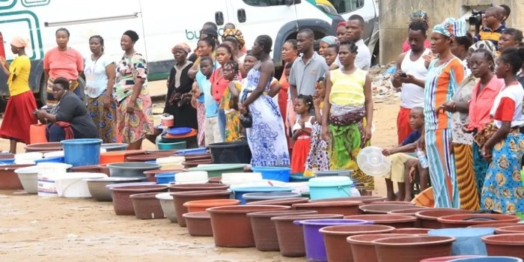 Coupure d'eau à Abidjan