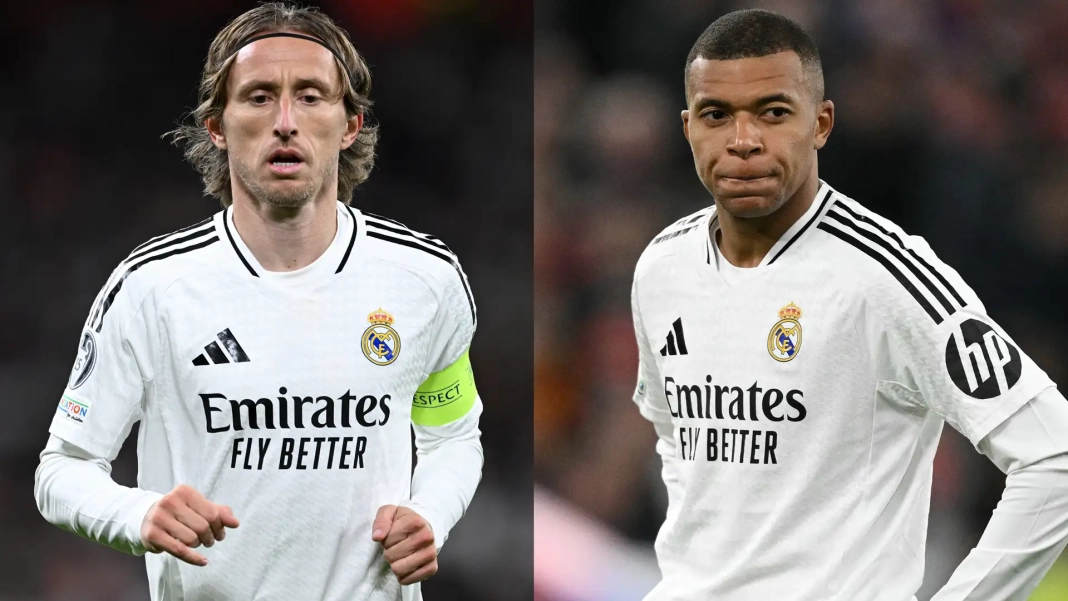 Luka Modric et Kylian Mbappé