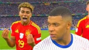 Lamine Yamal et Kylian Mbappé