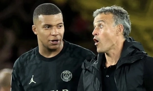 Kylian Mbappé et Luis Enrique