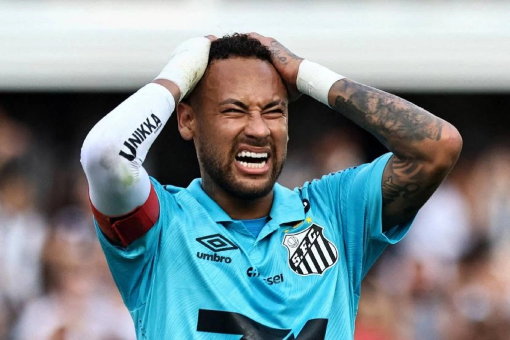 L'attaquant du FC Santos, Neymar