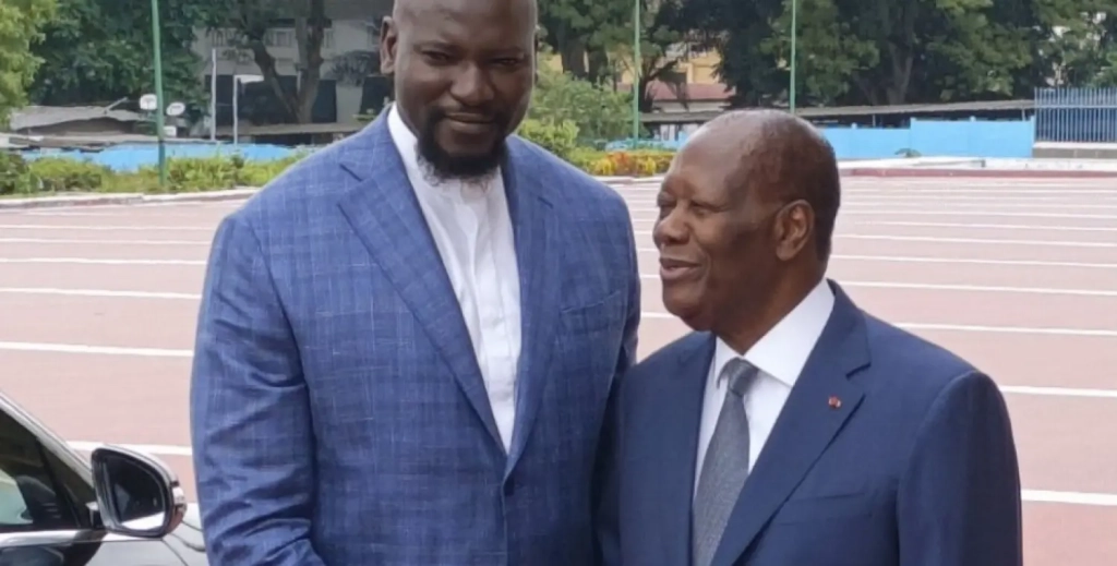 Mamadi Doumbouya et Alassane Ouattara