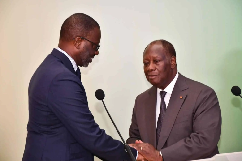 Alassane Ouattara et Tidjane Thiam