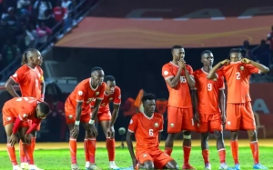 Les joueurs locaux du Kenya