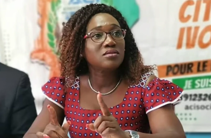 Pulchérie Gbalet, militante des droits humains et présidente d’Alternative Citoyenne Ivoirienne (ACI)