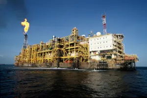 Plate-forme pétrolière N’Kossa au large du Congo, opérée par TotalEnergies