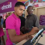 Boutique de l’opérateur télécom Africell en Angola