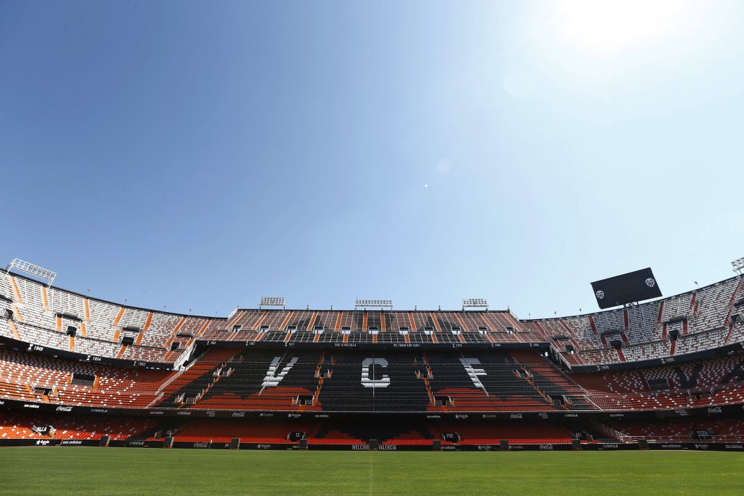 Tribunes du stade Mestalla du Valencia CF